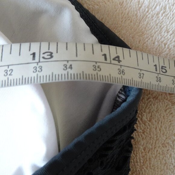 Sun & Sea One Piece Swim Suit Women's Size 14 Gray Lace - Picture 11 of 11